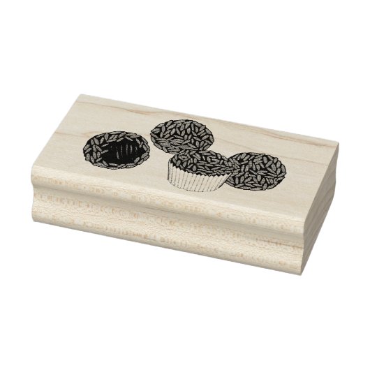 Brigadeiros Brazilian Chocolate Truffles Dessert Gummistempel (Stempel)