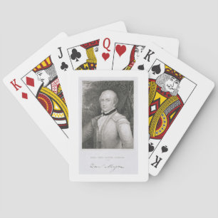 Brigadier General Daniel Morgan (1736-1802) engrav Spielkarten