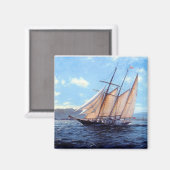 Brigantin Magnet (Vorderseite/Rückseite)