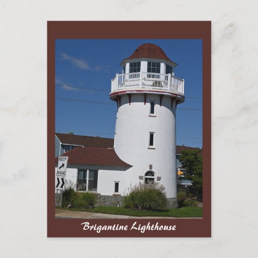Brigantine Lighthouse Foto Postkarte (Vorderseite)