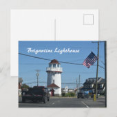 Brigantine Lighthouse Foto Postkarte (Vorne/Hinten)