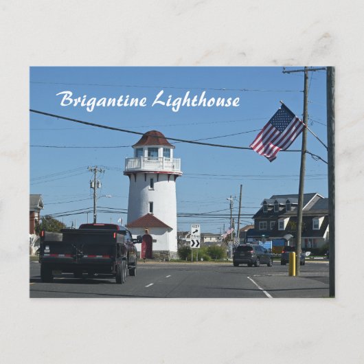 Brigantine Lighthouse Foto Postkarte (Vorderseite)