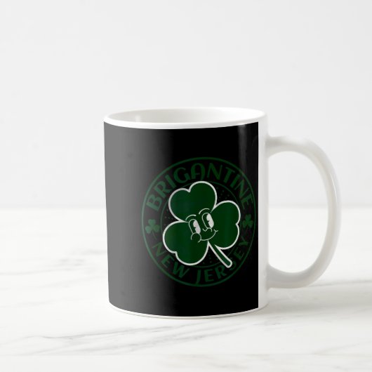 Brigantine New Jersey Irish Shamrock Nj Retro Souv Kaffeetasse (Rechts)