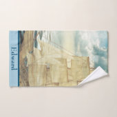 Brigantine Sailboat & Seagulls Badhandtuch Set (Handtuch)