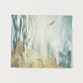 Brigantine Sailboat & Seagulls Wandteppich (Vorderseite (Horizontal))