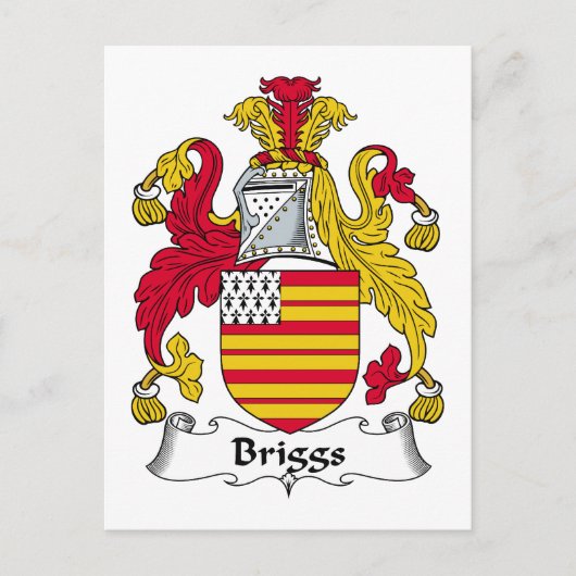 Briggs Familienwappen Postkarte (Vorderseite)