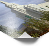 Brigham CIty Utah LDS, Mormon Temple Fotodruck (Ecke)