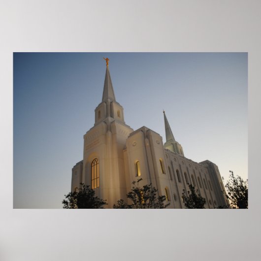 Brigham City Utah Tempel #1 LDS Wall Art Poster (Vorne)