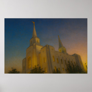 Brigham City Utah Tempel Gemälde™ LDS Kunstposter Poster