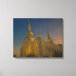 Brigham City Utah Temple Painting™ LDS Art Leinwan Leinwanddruck