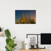 Brigham City Utah Temple Painting™ LDS Art Poster (Heimbüro)