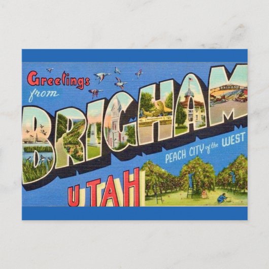Brigham Utah Grußkarte Postkarte (Vorderseite)