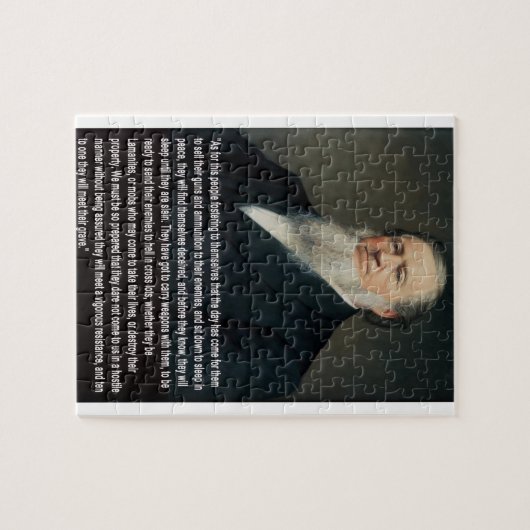 Brigham Young auf Gewehren Puzzle (Horizontal)