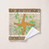 Brighid Cross Badhandtuch Set (Waschlappen)