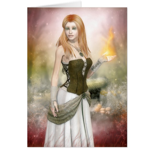 Brighid Gruß-/Anmerkungs-Karte (Vorne)