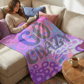 Brighly Colored Overlapping Circle Fleecedecke