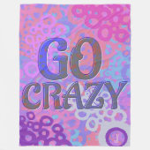 Brighly Colored Overlapping Circle Fleecedecke (Vorderseite)