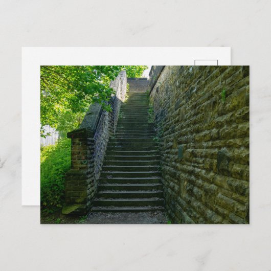 Brighouse Steps - West Yorkshire Postkarte (Vorne/Hinten)