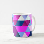 Bright Abscract Geometric Pattern Kaffeetasse (VorderseiteRechts)