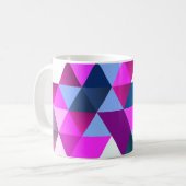 Bright Abscract Geometric Pattern Kaffeetasse (Vorderseite Links)