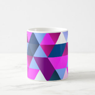 Bright Abscract Geometric Pattern Kaffeetasse