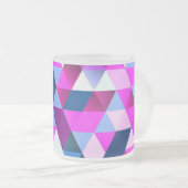 Bright Abscract Geometric Pattern Mattglastasse (VorderseiteRechts)