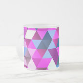 Bright Abscract Geometric Pattern Mattglastasse (Vorderseite Links)
