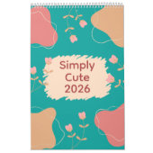 Bright Abstract Pastel Flowers Kalender (Titelbild)