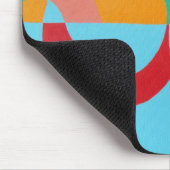 Bright Abstract Treble Clef Mousepad (Ecke)