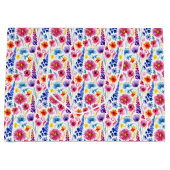 Bright Abstract Watercolor Style Flowers Große Geschenktüte (Vorderseite)