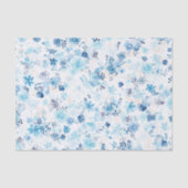 Bright Airy Blue Summer Floral Pattern Seidenpapier (Vorderseite)