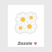 Bright and Bold Daisy Aufkleber (Blatt)