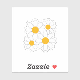 Bright and Bold Daisy Aufkleber