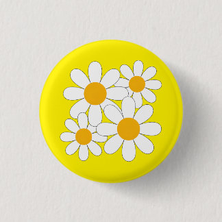 Bright and Bold Daisy Button