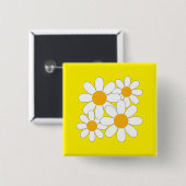 Bright and Bold Daisy Button (Vorne & Hinten)