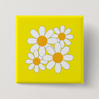 Bright and Bold Daisy Button