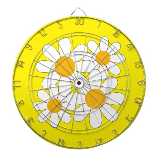 Bright and Bold Daisy Dartscheibe (vorne)