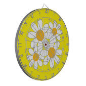 Bright and Bold Daisy Dartscheibe (Vorderseite Links)