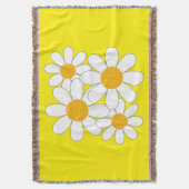 Bright and Bold Daisy Decke (Vorderseite Vertikal)