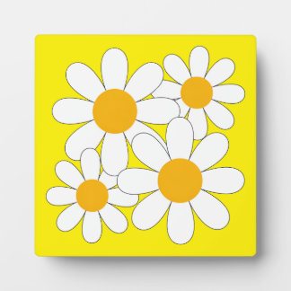 Bright and Bold Daisy Fotoplatte