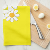 Bright and Bold Daisy Geschirrtuch (Viertel Falte)