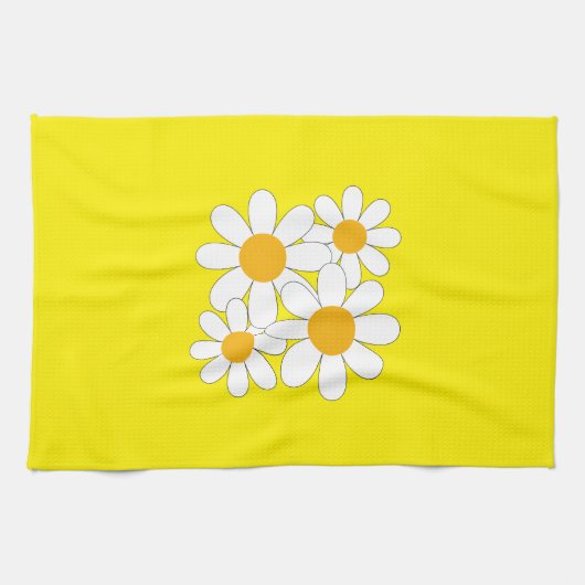 Bright and Bold Daisy Geschirrtuch (Horizontal)