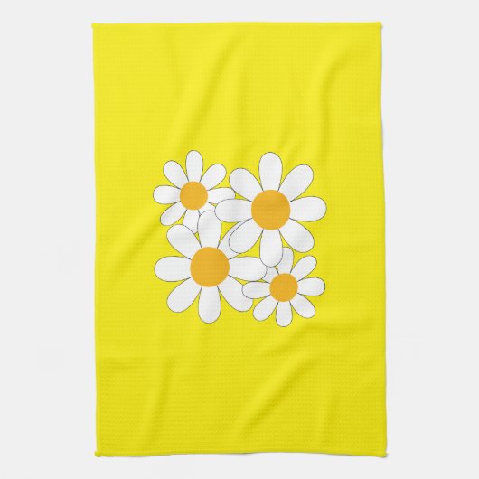 Bright and Bold Daisy Geschirrtuch (Vertikal)