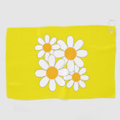 Bright and Bold Daisy Golfhandtuch (Horizontal)