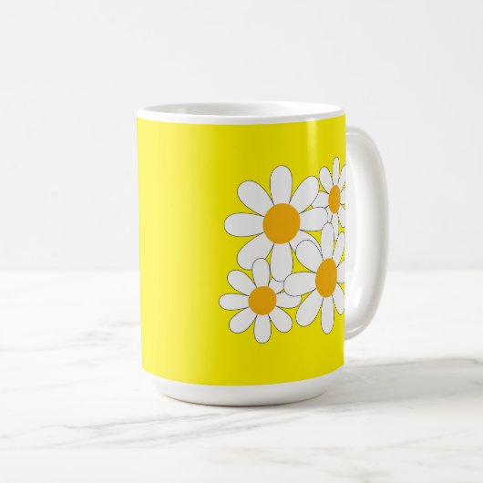 Bright and Bold Daisy Kaffeetasse (VorderseiteRechts)
