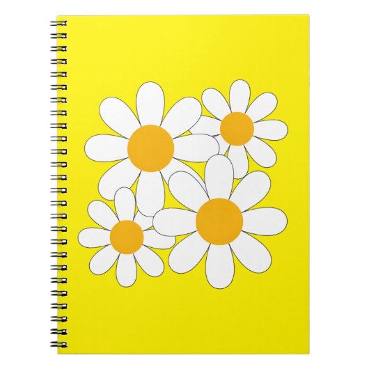 Bright and Bold Daisy Notizblock (Vorderseite)