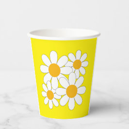 Bright and Bold Daisy Pappbecher