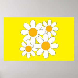 Bright and Bold Daisy Poster