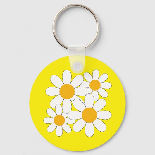 Bright and Bold Daisy Schlüsselanhänger (Vorderseite)