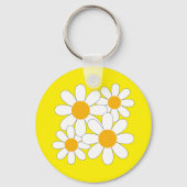 Bright and Bold Daisy Schlüsselanhänger (Rückseite)
